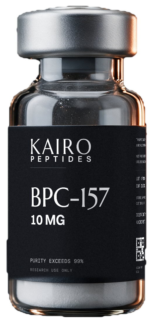 KAIRO BPC-157 vial, 10mg, glass with copper foil closure